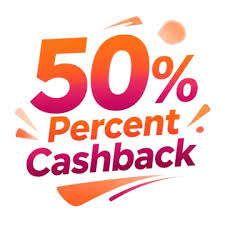 Cashback 50%
